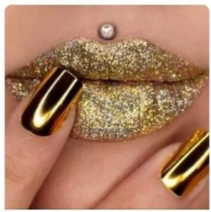 Gold Glitter Lipstick